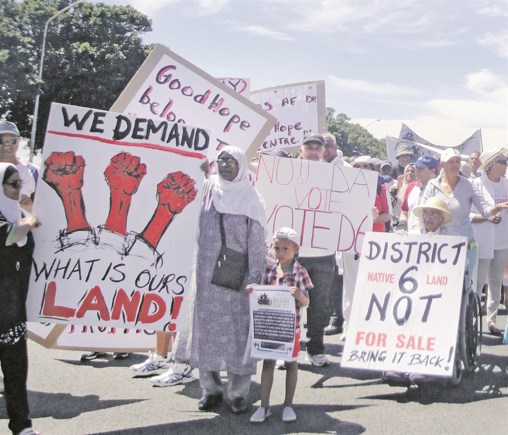YEARNING FOR HOME In 2015, hundreds of people began a march to demand their land in District Six in Cape Town back. Thousands of claims across SA remain unfinalised.