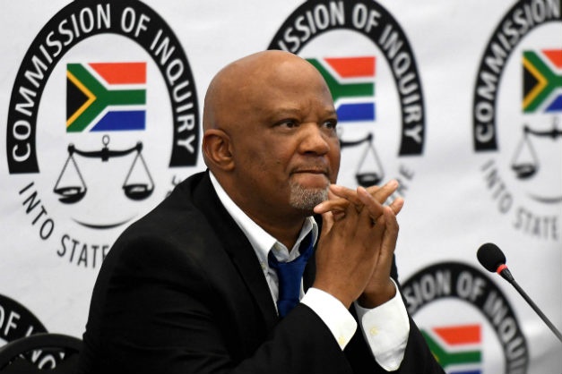Former deputy minister of finance Mcebisi Jonas testifies at the commission of inquiry into state capture. (Deaan Vivier/Gallo Images)