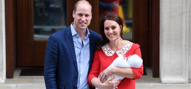 The Duke and Duchess of Cambridge with their newborn son. (Photo: Getty Images)