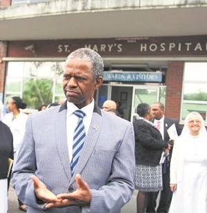 KZN Health MEC Dr Sibongiseni Dhlomo at St Mary’s Hospital. (Supplied)
