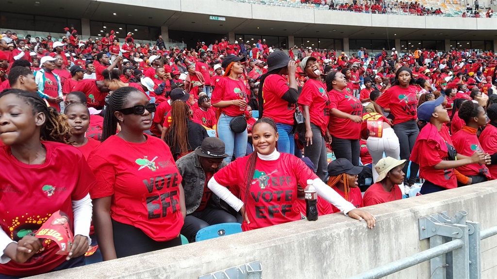 News24 | EFF paints Moses Mabhida Stadium red for its manifesto launch
