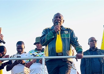 Ramaphosa campaigns for votes on Philippi streets, where residents yearn for the safety he enjoys