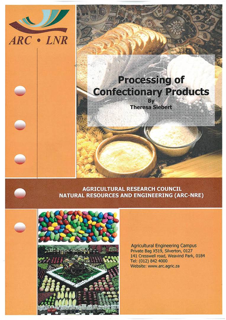 Die voorblad van Processing of Confectionary Products. Foto: LNR