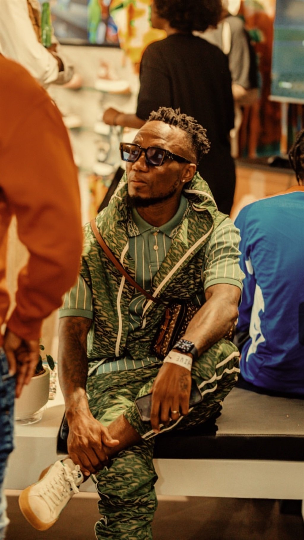 Teko Modise at the PUMA Players' Lounge Collection launch at the Archive Collective flagship store in Cape Town.