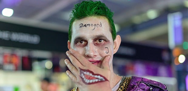 A man dressed as The Joker at Comic Con Africa 2019 (Photographer: Warren Talmarkes/Channel24)