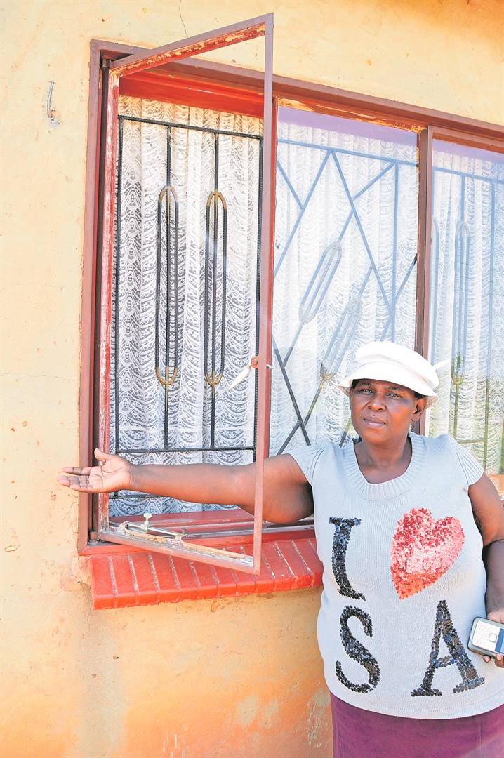 Dorah Mokubung said the failed robbery in their area left her and her family terrified.                          Photo by Tumelo Mofokeng 
