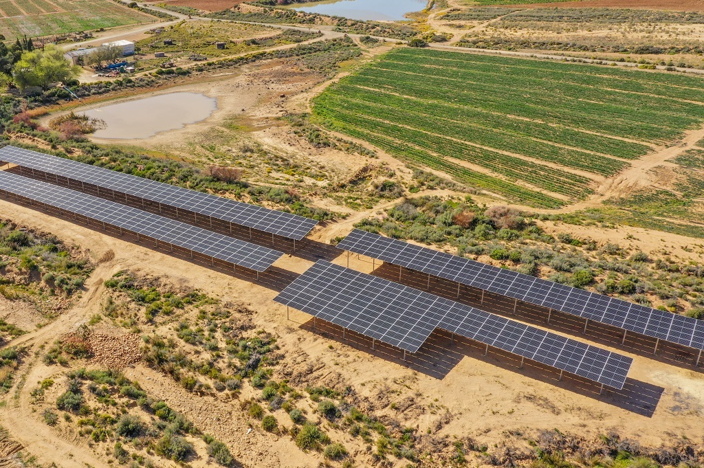 A solar PV and battery storage project to power a Karoo farm's irrigation system will help it reduce its reliance on polluting diesel.