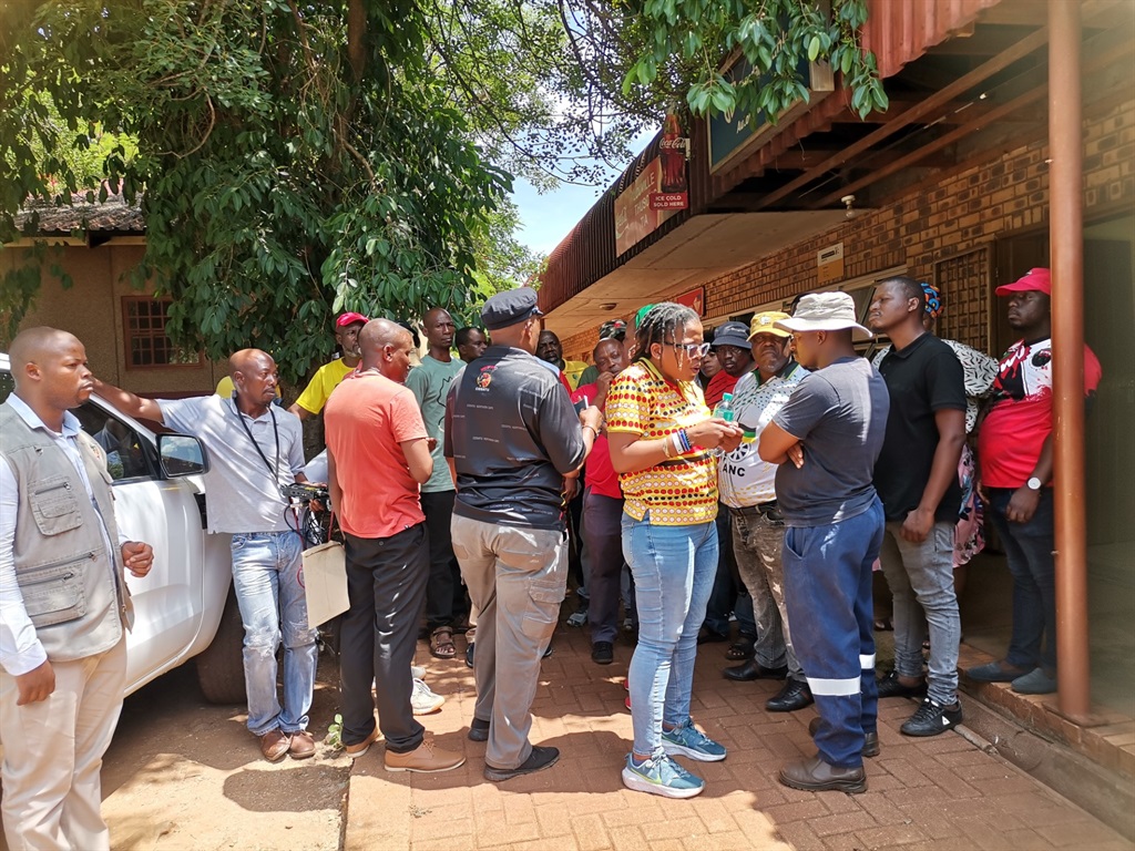 Former Lily Mine workers stormed out of a meeting organised by Cosatu, stating that they were tired of empty promises.  Photo by Bulelwa Ginindza