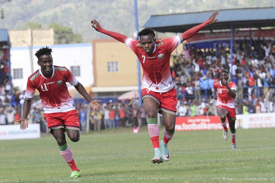Ovella Ochieng in the colours of the Kenya national team 