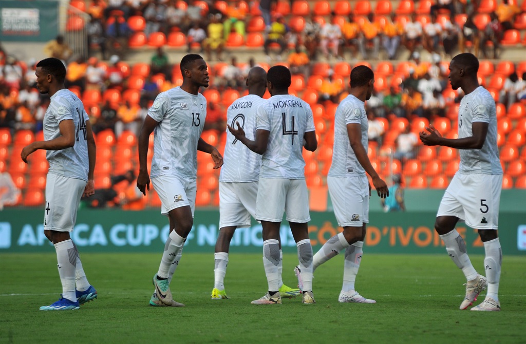 Players during the TotalEnergies CAF Africa Cup of Nations, Semi Final match between Nigeria and South Africa at Stade de la Paix on February 07, 2024 in Bouake, Ivory Coast. (Photo by Segun Ogunfeyitimi/Gallo Images)