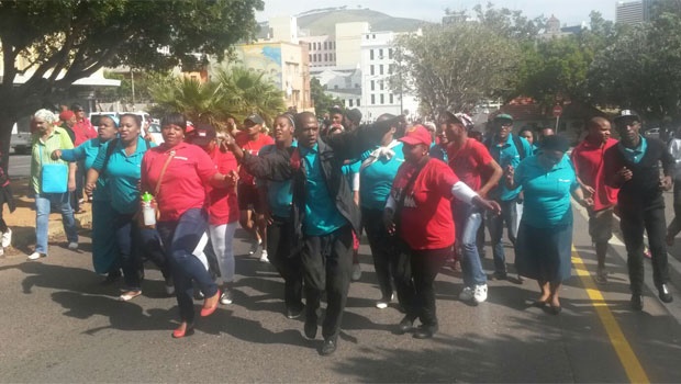 Marchers are still gathering in CBDs across SA. Here are a few in Cape Town. <br />