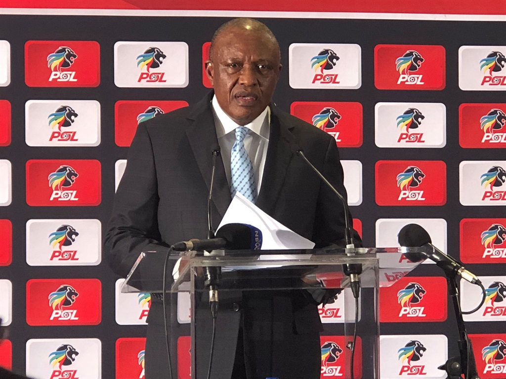 A angry PSL chariman, Irvin Khoza sets the record straight over the defamation allegations made against him by Safa president Danny Jordaan. Picture: Juniour Khumalo