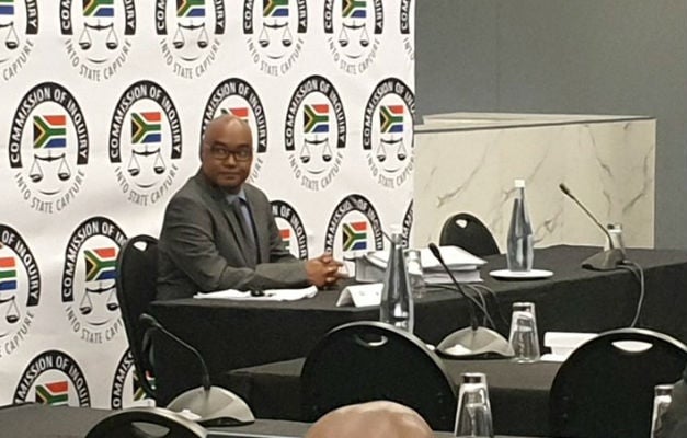 Former ANN7 editor Rajesh Sundaram at the judicial commission of inquiry into state capture. (Jeanette Chabalala/News24)