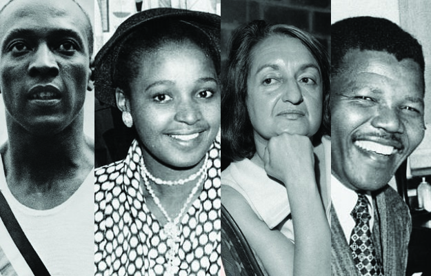 (from left to right) Jesse Owens (instagram/ blacksporthistory); Winnie Madikizela-Mandela (pinterest/ mailonline); Betty Friedan (instagram/ therenaissancewoman); Nelson Mandela (pinterest/ mailonline). Main image (Parent24)