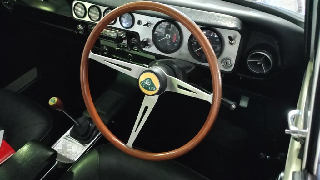 The interior featured a special dash and gauges an