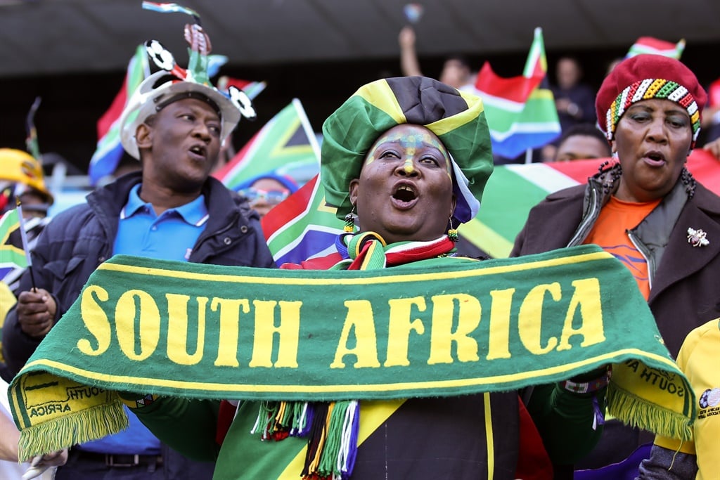 Fans of South Africa cheer for their team prior to the 2019 FIFA Womens World Cup in France. Picture: Alex Grimm/Getty Images