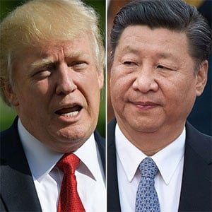 US President Donald Trump and Chinese President Xi Jinping are embroiled in a trade war. (Photo composite: AFP)