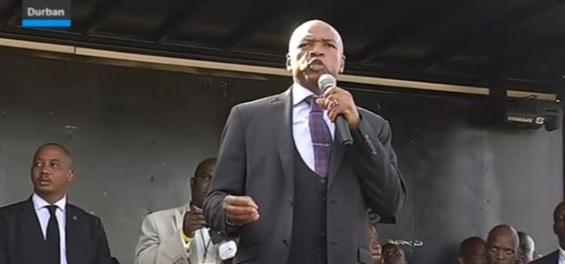 We are now going to listen to our president - Mahumapelo

