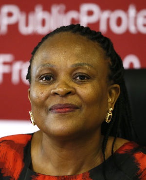 Public Protector Adv. Busisiwe Mkhwebane during the release of her report Nelson Mandela's funeral funds inquiry on December 04, 2017 in Pretoria.  (Phill Magakoe/ The Times/Gallo Images/Getty Images)