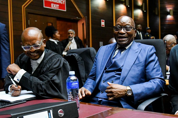 <p><em>Jacob Zuma during the private prosecution matter against Adv Billy Downer and News24 Journalist Karyn Maughan at the Pietermaritzburg High Court on 10 October 2022 in Pietermaritzburg.</em></p><p><em>(Photo by Gallo Images/Darren Stewart)</em><em></em></p>