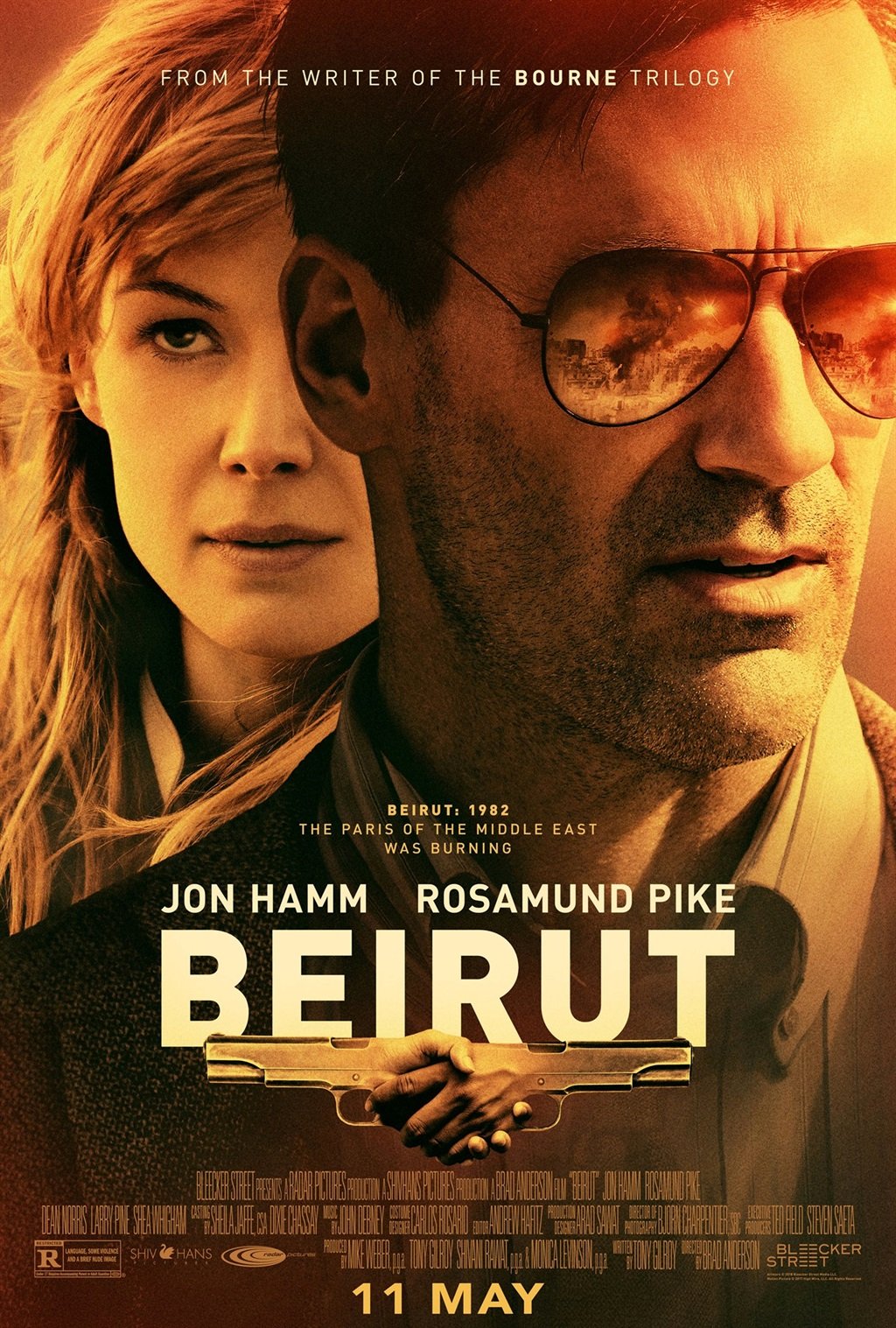 The movie poster for the movie Beirut.