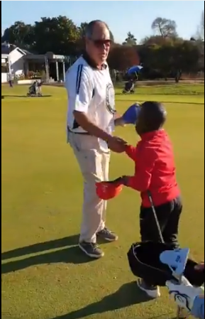 Golfer Simthandile "Sim Tiger" Tshabalala.