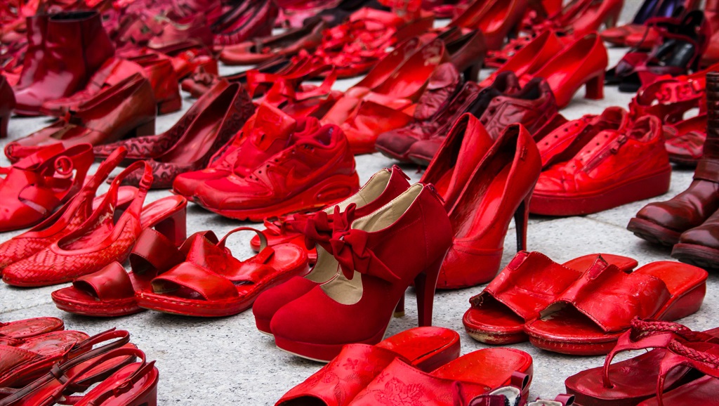 Red shoes pay tribute to the millions of women who have become victims of violence. Picture: iStock