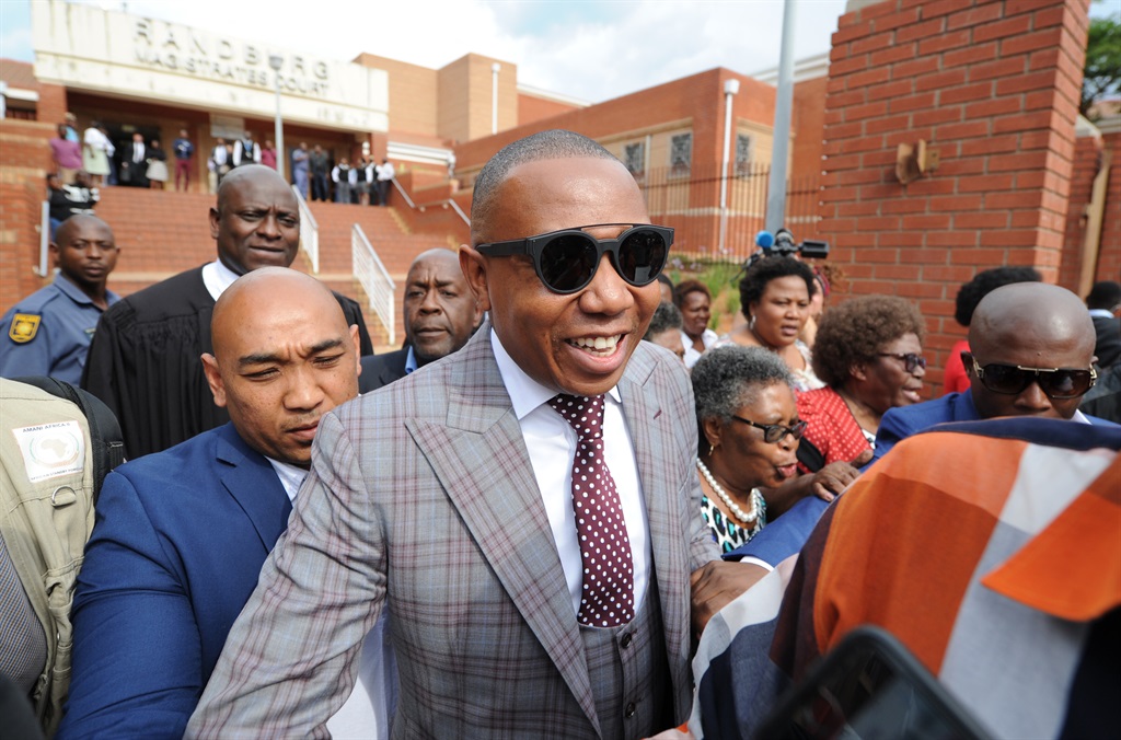 Mduduzi Manana leaves the Randburg Magistrates’ Court after being fined R100 000 for assualting two women at a popular night club in Fourways. Picture: Felix Dlangamandla/Netwerk24