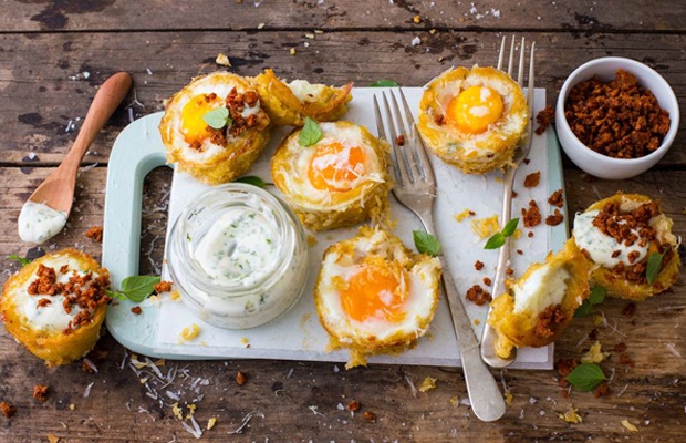 freshly baked egg cup recipe