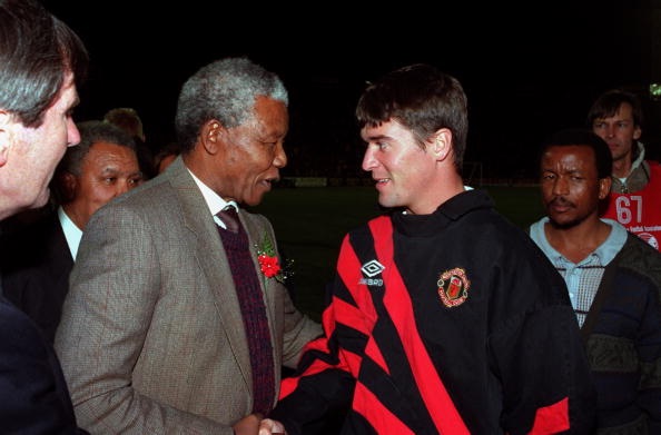 Nelson Mandela and Roy Keane