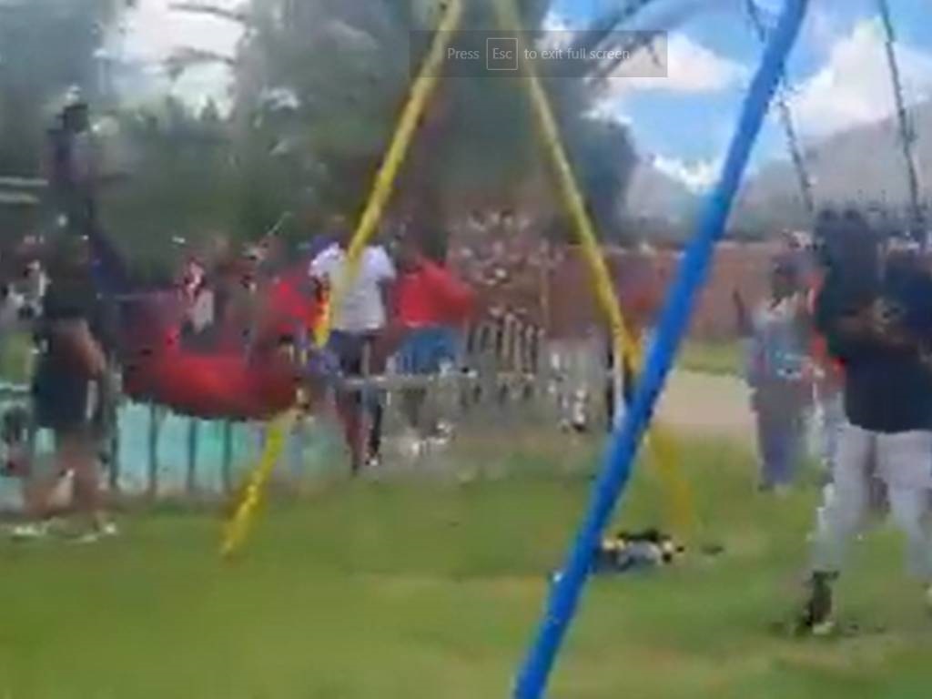 EFF supporters protested at a Bloemfontein resort.