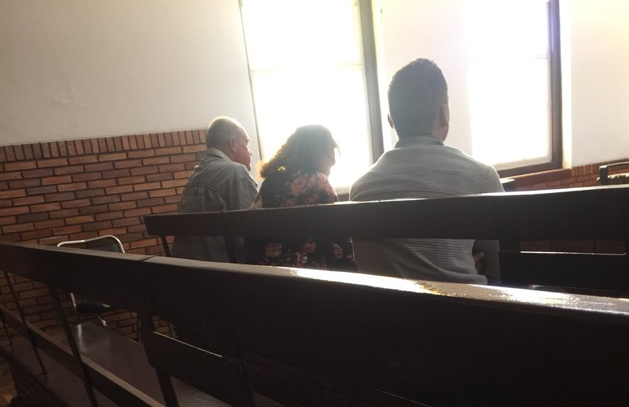 The Leicester family at the Springs Magistrates’ Court. Picture: Buang Jones/Twitter