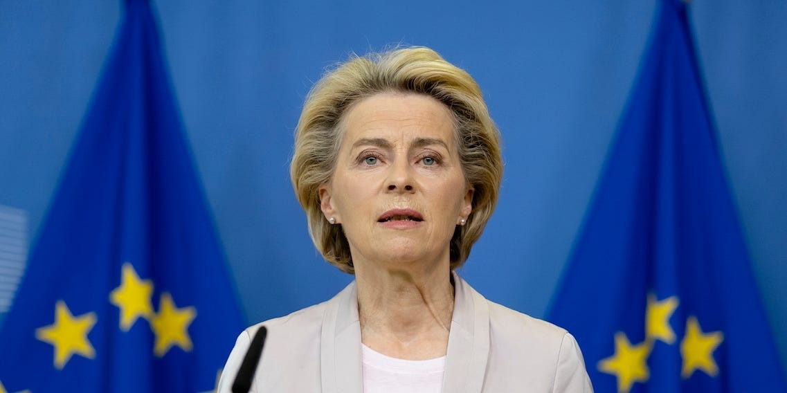 La presidenta de la UE, Ursula von der Leyen. 