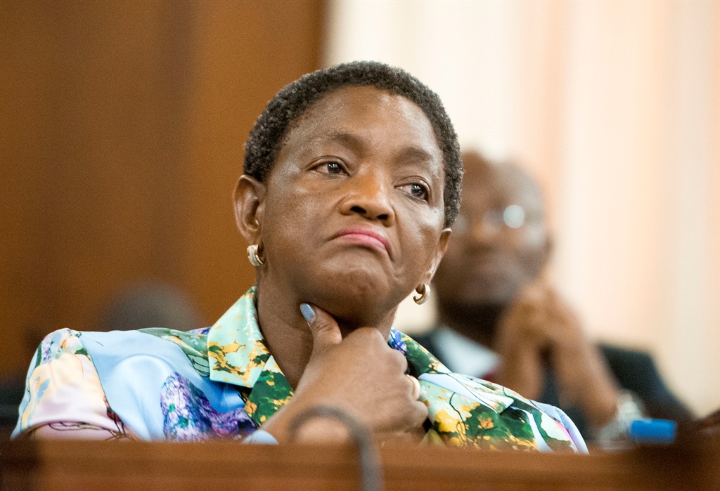 Bathabile Dlamini was grilled after she confirmed that she used public funds to hire private security for her children. Picture: CONRAD BORNMAN/NUUS RAPPORT SUID