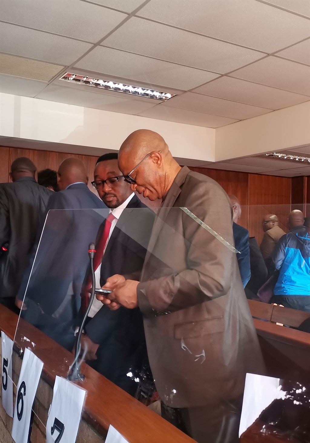 The corruption trial of the former State Security Minister, Bongani Bongo and co-accused will continue at the Nelspruit Commercial Crimes court on Monday, 26 June. Photo by Bulelwa Ginindza 