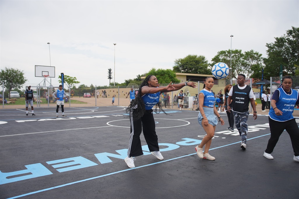 Powerade revitalises multipurpose sports court in Soweto.