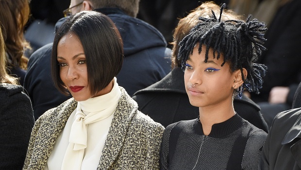 Jada Pinkett Smith and Willow Smith attending the Chanel show as part of the Paris Fashion Week.