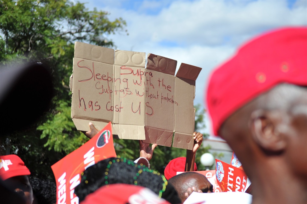 Nehawu workers march on Thursday (May 16 2018). Picture: Poloko Tau