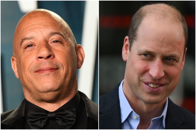 No hair, don't care! Vin Diesel just nabbed this unlikely honour from  Prince William | You