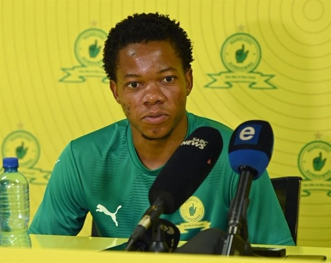 Sphelele Mkhulisi during a press conference.