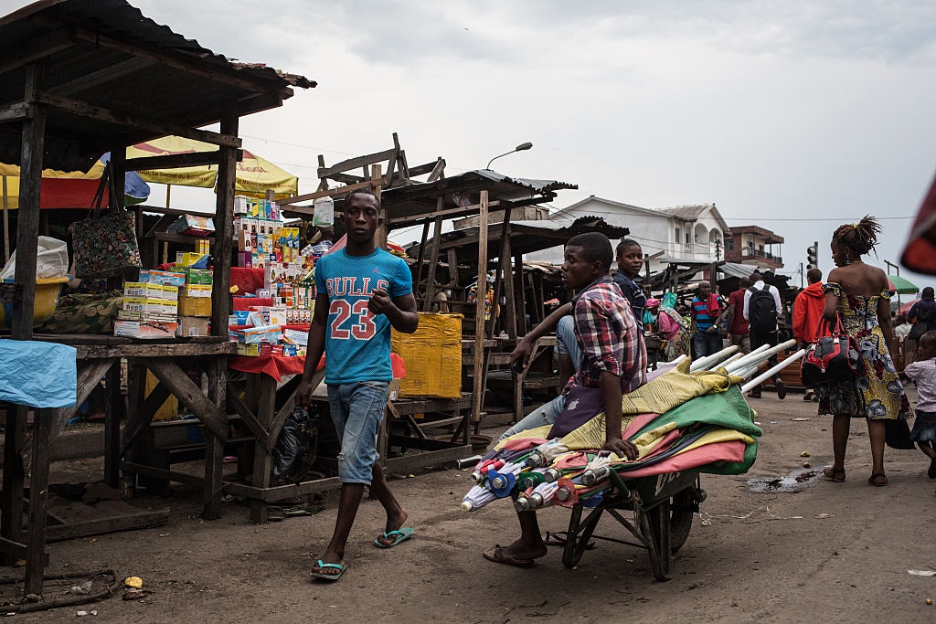 A market in Brazzaville. 