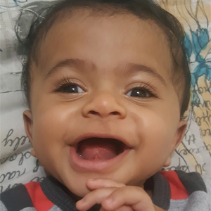 Despite having hydrocephalus, Joshua Naicker is still a happy, smiling boy. 