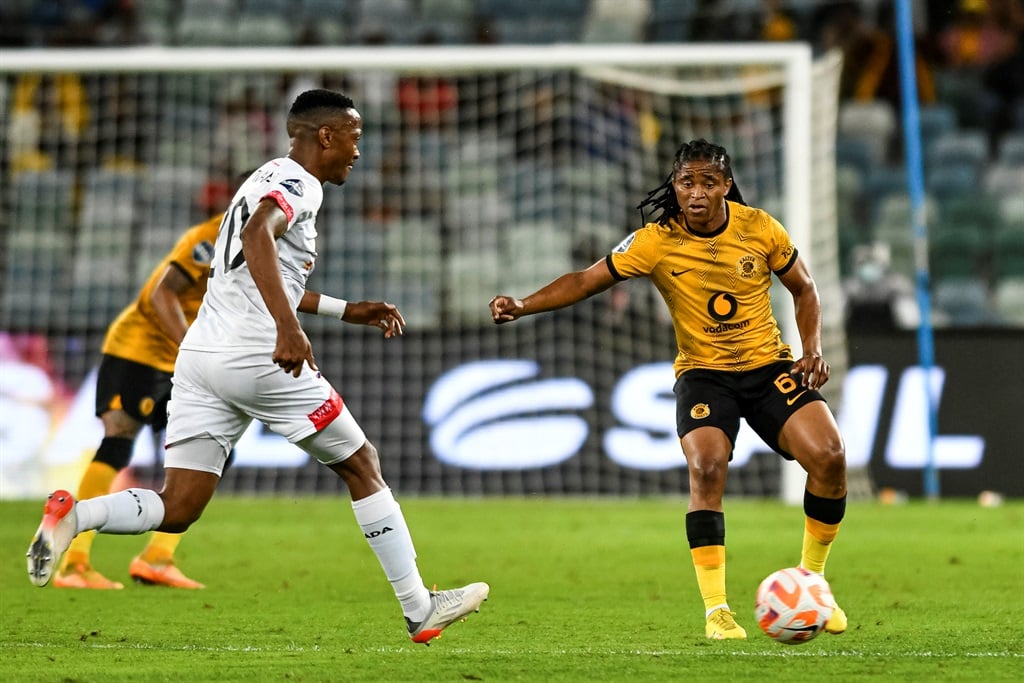DURBAN, SOUTH AFRICA - OCTOBER 15: Siyethemba Sithebe of Kaizer Chiefs during the DStv Premiership match between Kaizer Chiefs and Chippa United at Moses Mabhida Stadium on October 15, 2022 in Durban, South Africa. (Photo by Darren Stewart/Gallo Images)