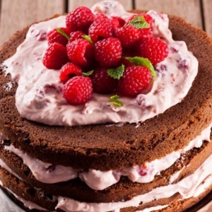 Photo: Rasberry cake