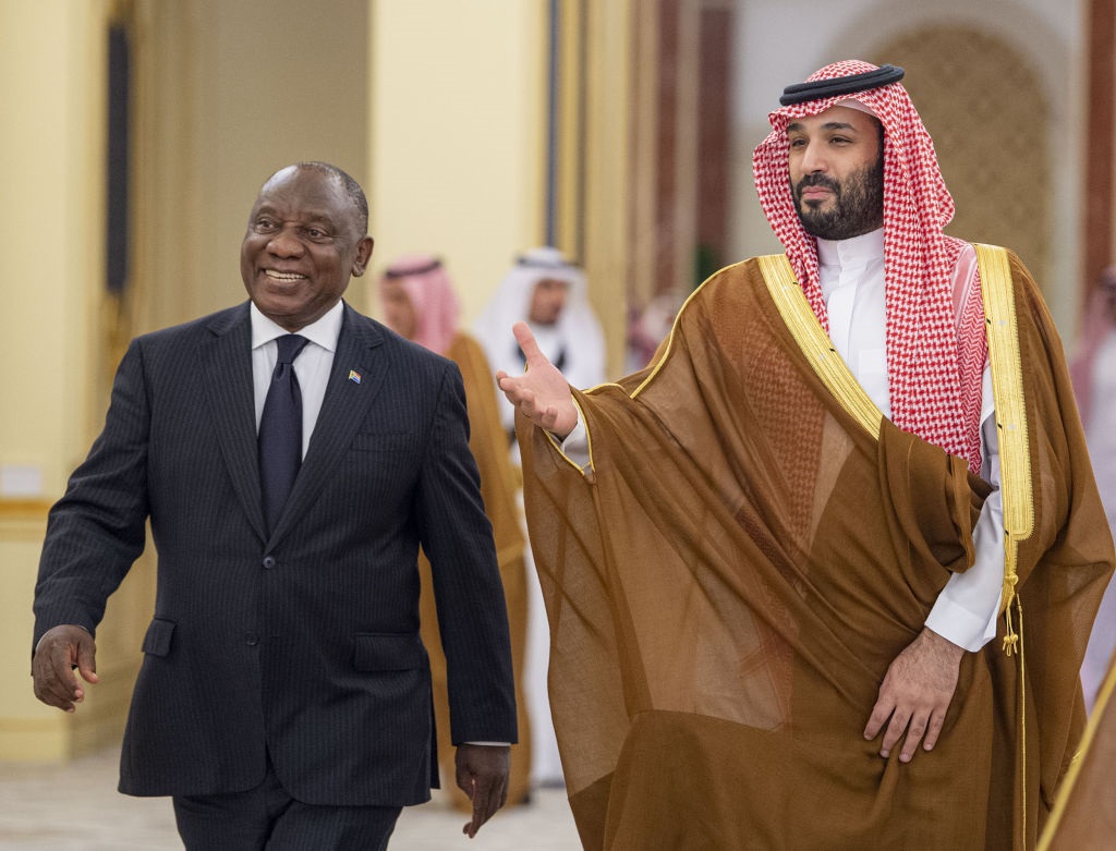 President Cyril Ramaphosa during a recent trip to Saudi Arabia.
