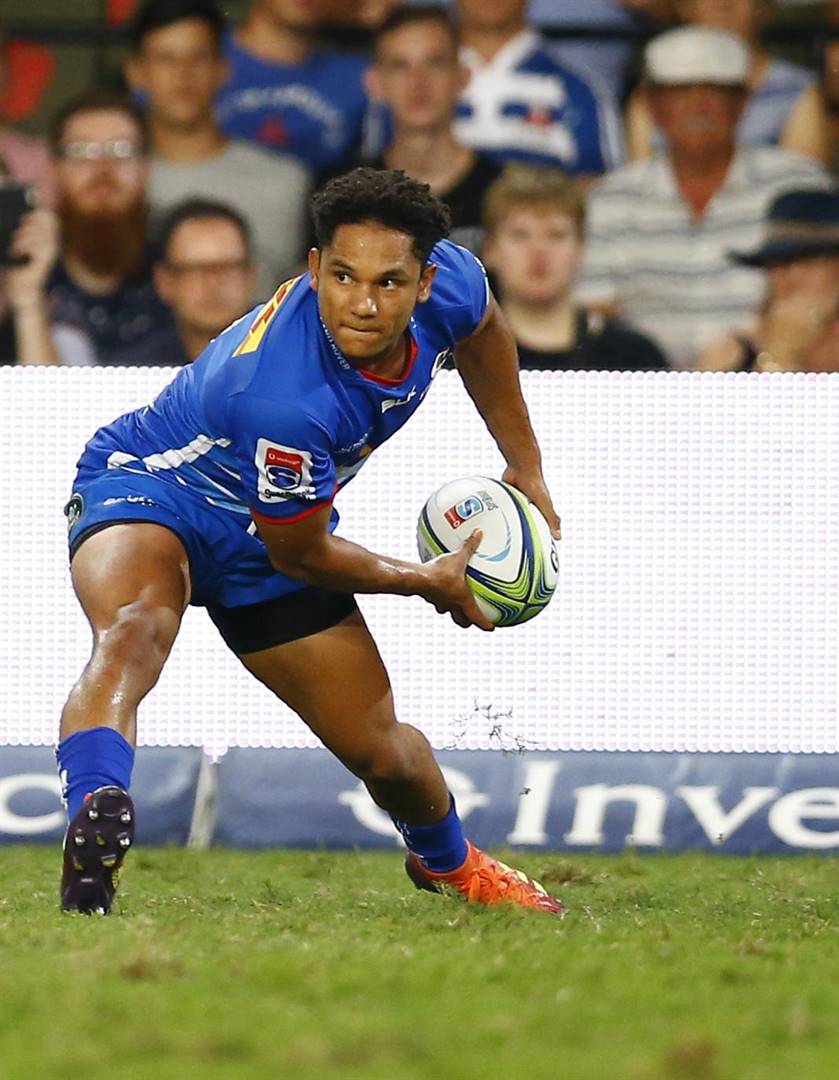 ONE FOR THE FUTURE Herschel Jantjies showcases his skills in the colours of the Stormers. Picture: Steve Haag / Gallo Images/Getty Images