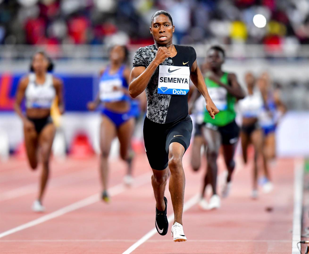 FULL STEAM Caster Semenya will run her favourite 800m next weekend. Picture: EPA / Noushad Thekkayil