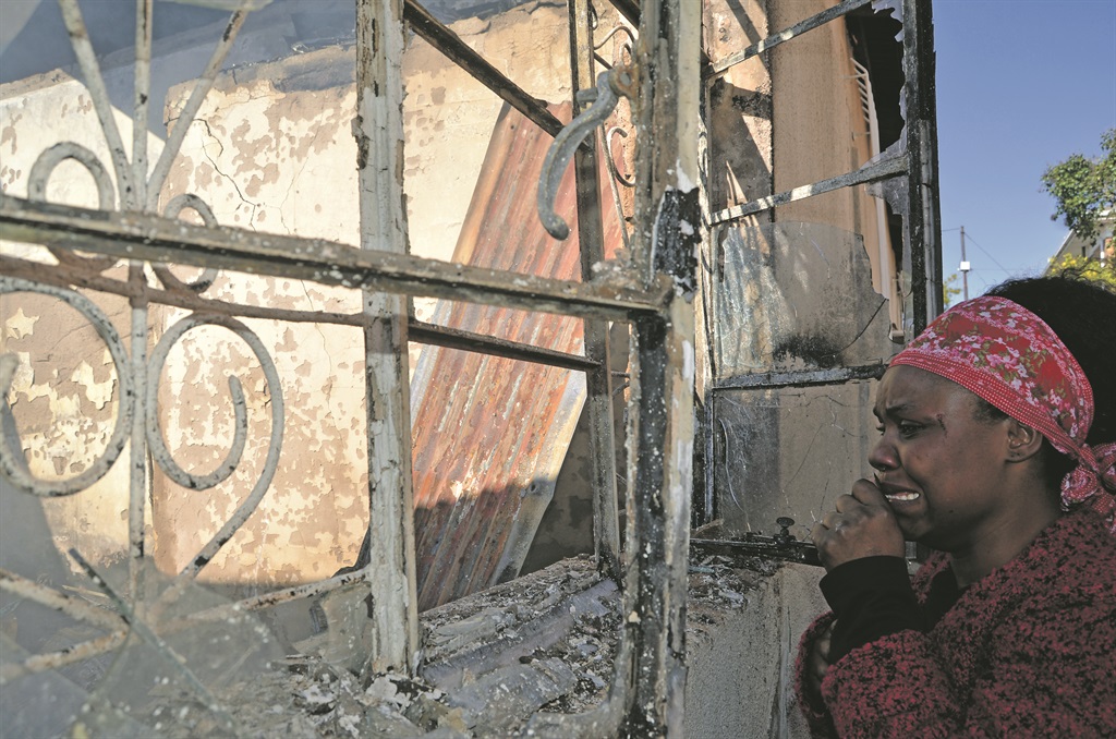 Muela Ginzanza lost about R200 000 worth of furniture when her house caught fire yesterday.      Photo by         Zamokuhle Mdluli