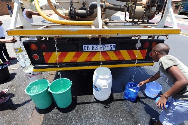 Parts of Johannesburg are without water. Johannesburg Water said it has arranged roaming water tankers for affected areas. (Felix Dlangamandla/Gallo Images/Beeld) 