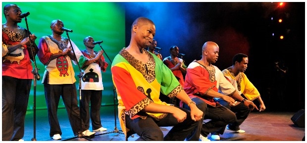 Ladysmith Black Mambazo on stage. (Photo: Supplied)